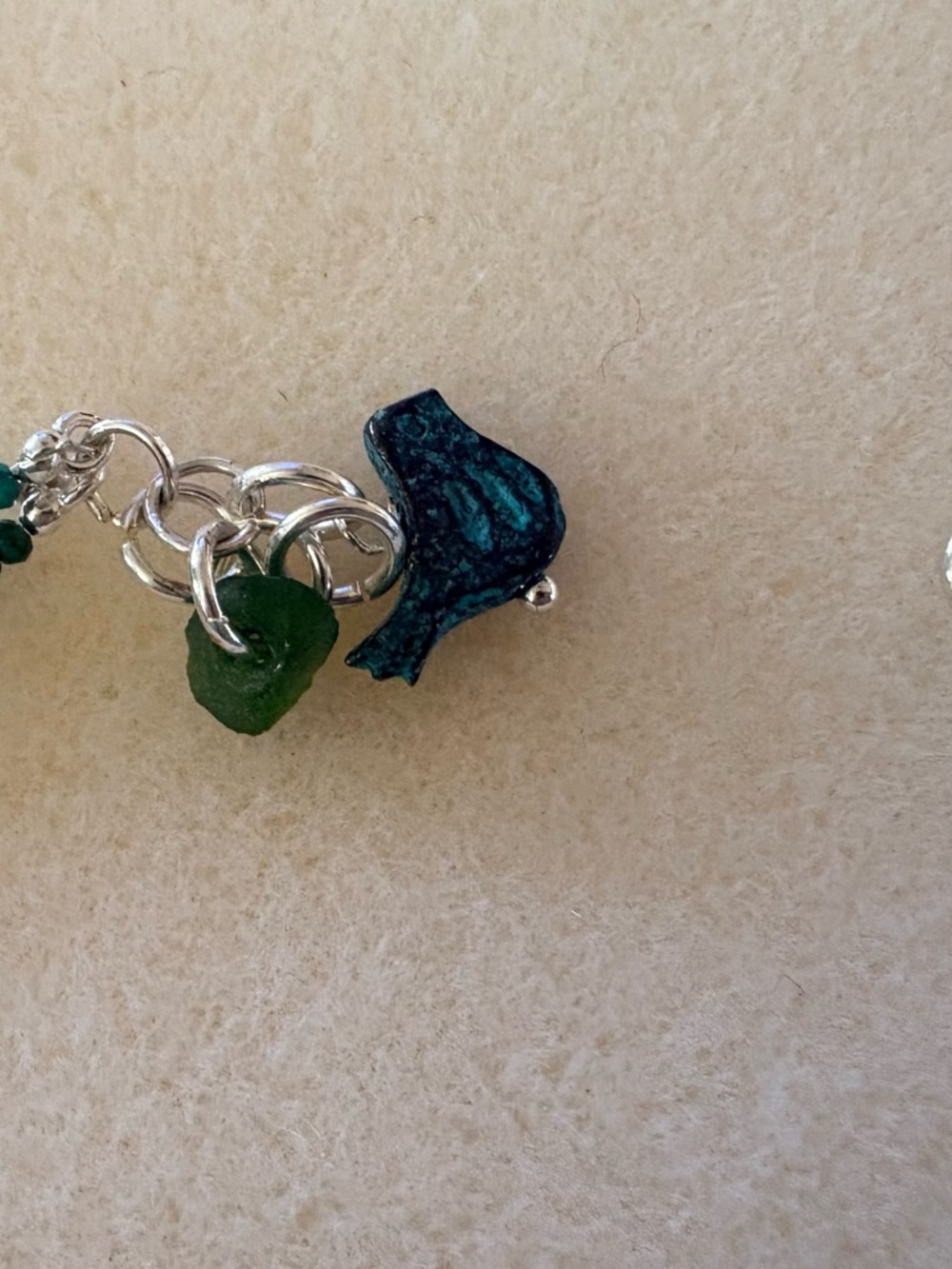 Hubei Turquoise 2 mm Minimalist Double-Strand Bracelet - Picture 4 of 4